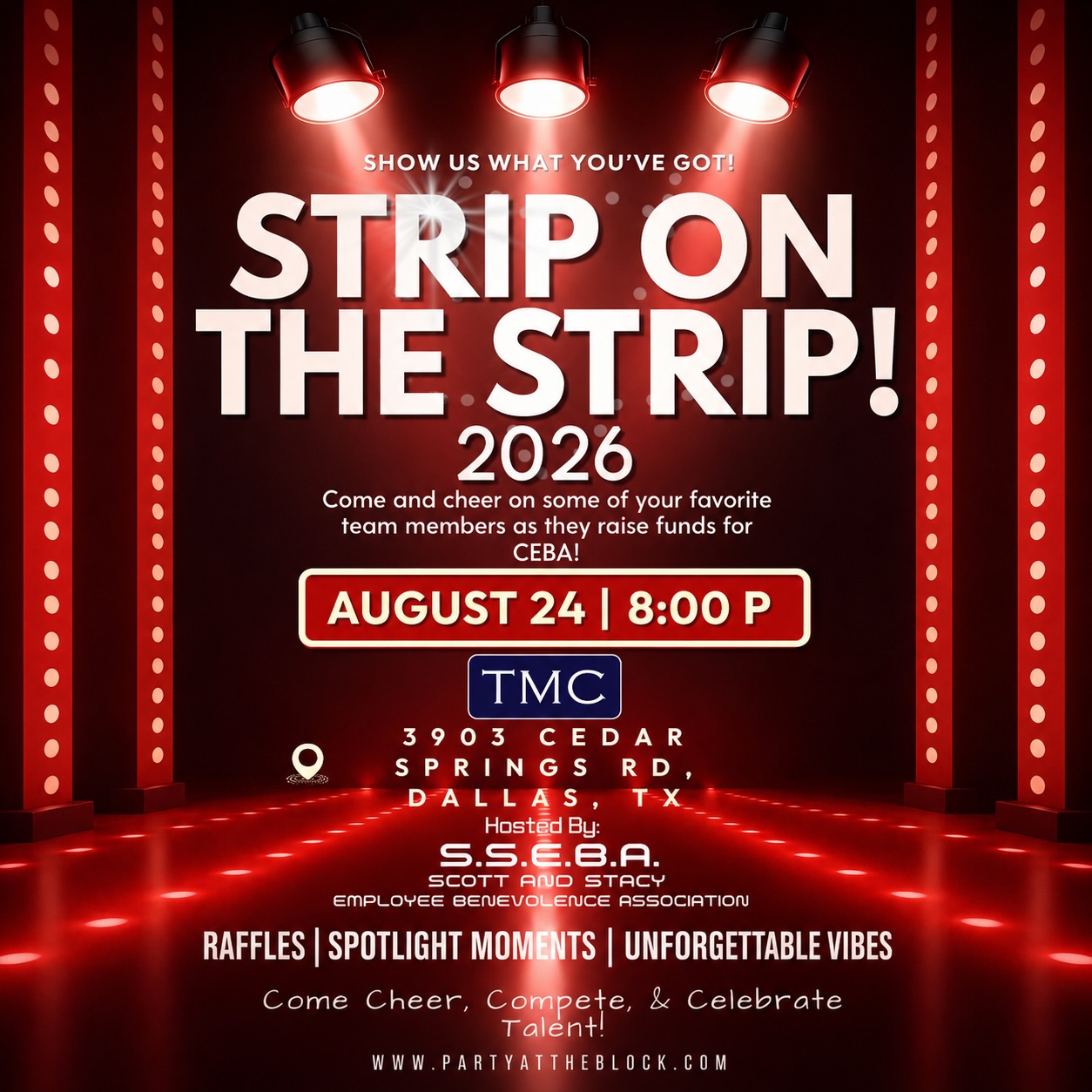 Expect unforgettable performances, raffles, big laughs, and plenty of surprises—all for an amazing cause! Come cheer, tip, and help us make a difference! All the proceeds go to SSEBA, the Scott and Stacey Employee Benevolence Association which is a nonprofit organization dedicated to supporting our Caven team members during times of financial hardship and personal crisis. 🫶🏼